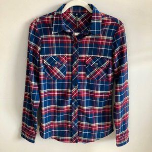 Kuhl Red and Blue Plaid Button Down